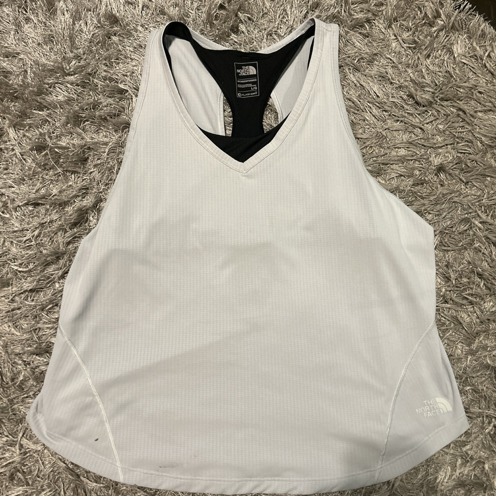 The north face 2 in one workout tank top